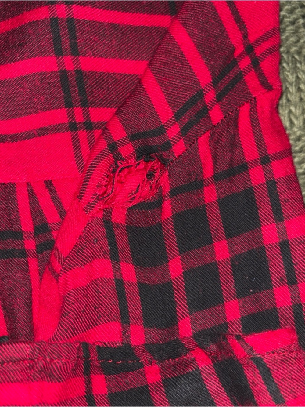 Forever 21 Red and Black Plaid Shirt